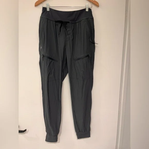 BRAND NEW 2 pairs Black and Gray Athletic Hiking Pants Joggers 5 pockets 28” - Picture 5 of 12